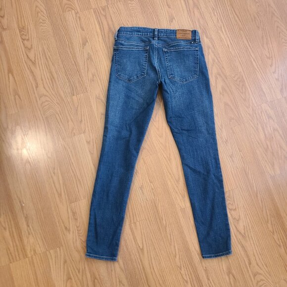 LUCKY BRAND LOW-RISE STELLA SKINNY JEANS STRETCH DENIM DARK DISTRESSED sz 2/26 - Picture 3 of 6